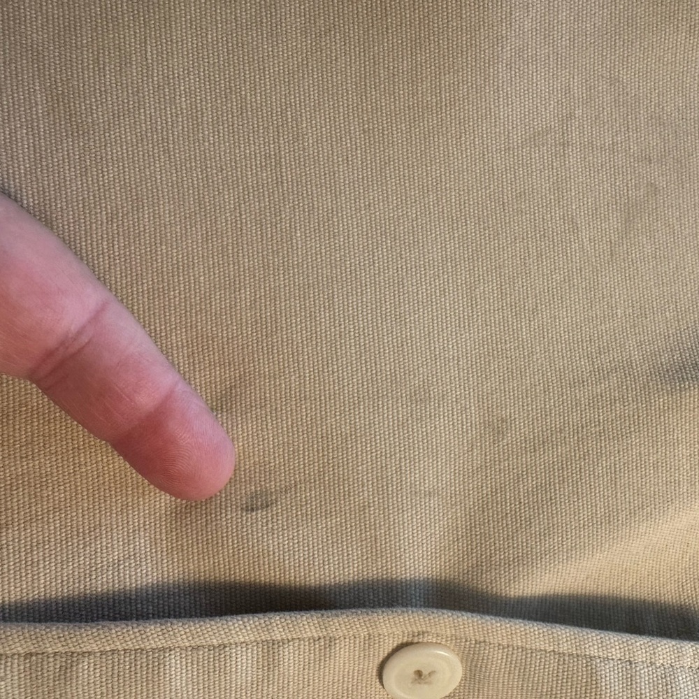 Zara Beige Utility Jacket with Dark Brown Contrast Collar - Picture 10 of 10